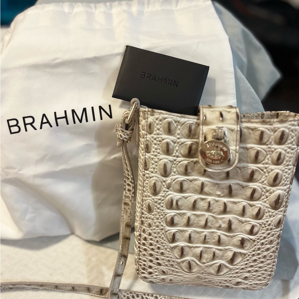 NWOT Brahmin Marley Crossbody in Ivory
